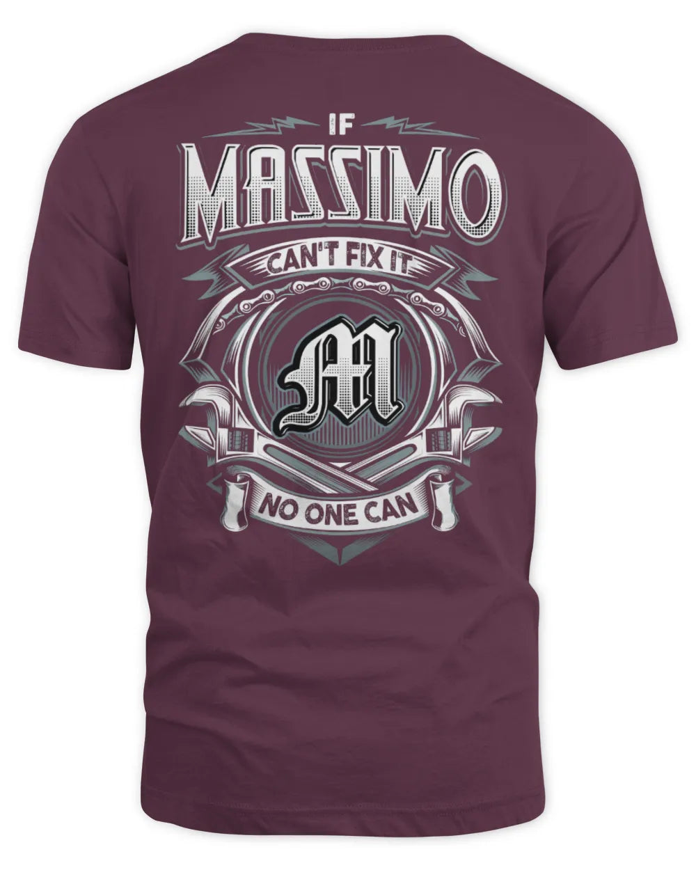 MASSIMO AP81-K4-626 - Personalized Ahmed Quote Apparel “If Ahmed Can't Fix It, No One Can” - Unisex Standard T-Shirt - Maroon