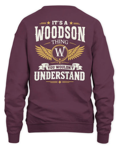 WOODSON KT06-M008 It’s a [NAME] Thing – You Wouldn’t Understand | Personalized Vintage T-Shirt - Unisex Sweatshirt - Maroon
