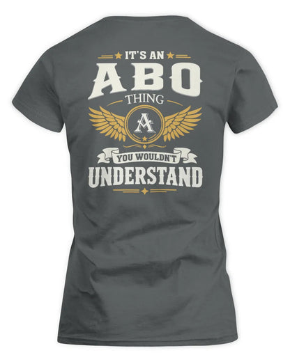 ABO KT06-M008 It’s a [NAME] Thing – You Wouldn’t Understand | Personalized Vintage T-Shirt - Women's Standard T-Shirt - Charcoal
