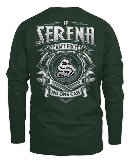 SERENA AP81-K4-626 - Personalized Ahmed Quote Apparel “If Ahmed Can't Fix It, No One Can” - Men's Long Sleeved T-Shirt - Forest Green
