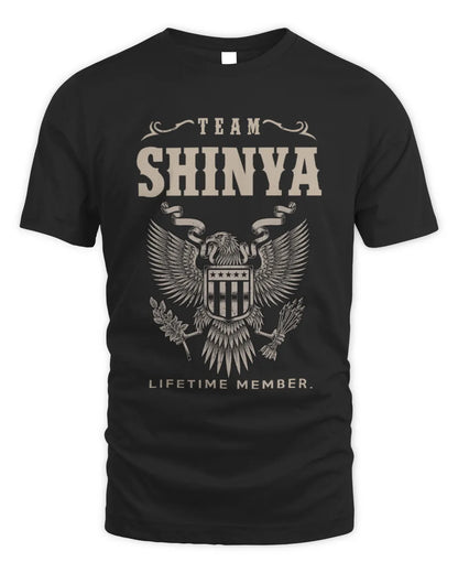 SHINYA TP06-K82 – Personalized Classic Style Apparel “Team NAME Lifetime Member” - Unisex Standard T-Shirt - Black