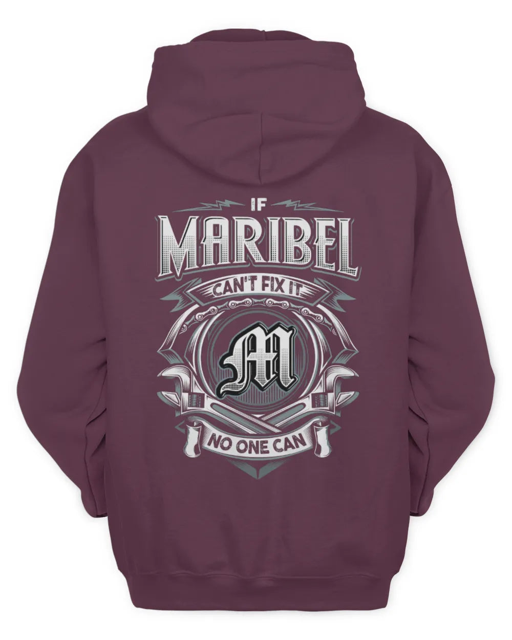MARIBEL AP81-K4-626 - Personalized Ahmed Quote Apparel “If Ahmed Can't Fix It, No One Can” - Unisex Hoodie - Maroon
