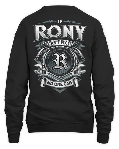 RONY AP81-K4-626 - Personalized Ahmed Quote Apparel “If Ahmed Can't Fix It, No One Can” - Unisex Sweatshirt - Black