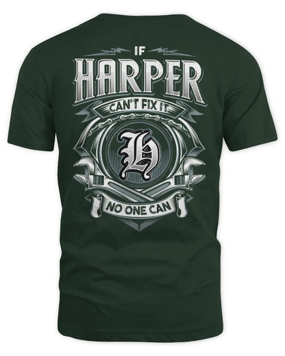 HARPER AP81-K4-626 - Personalized Ahmed Quote Apparel “If Ahmed Can't Fix It, No One Can” - Unisex Standard T-Shirt - Forest Green