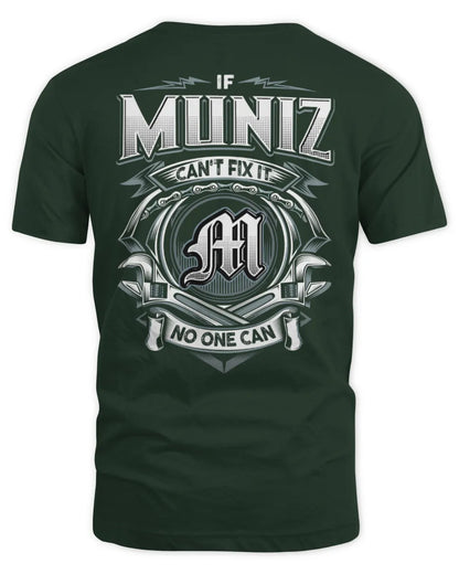 MUNIZ AP81-K4-626 - Personalized Ahmed Quote Apparel “If Ahmed Can't Fix It, No One Can” - Unisex Standard T-Shirt - Forest Green
