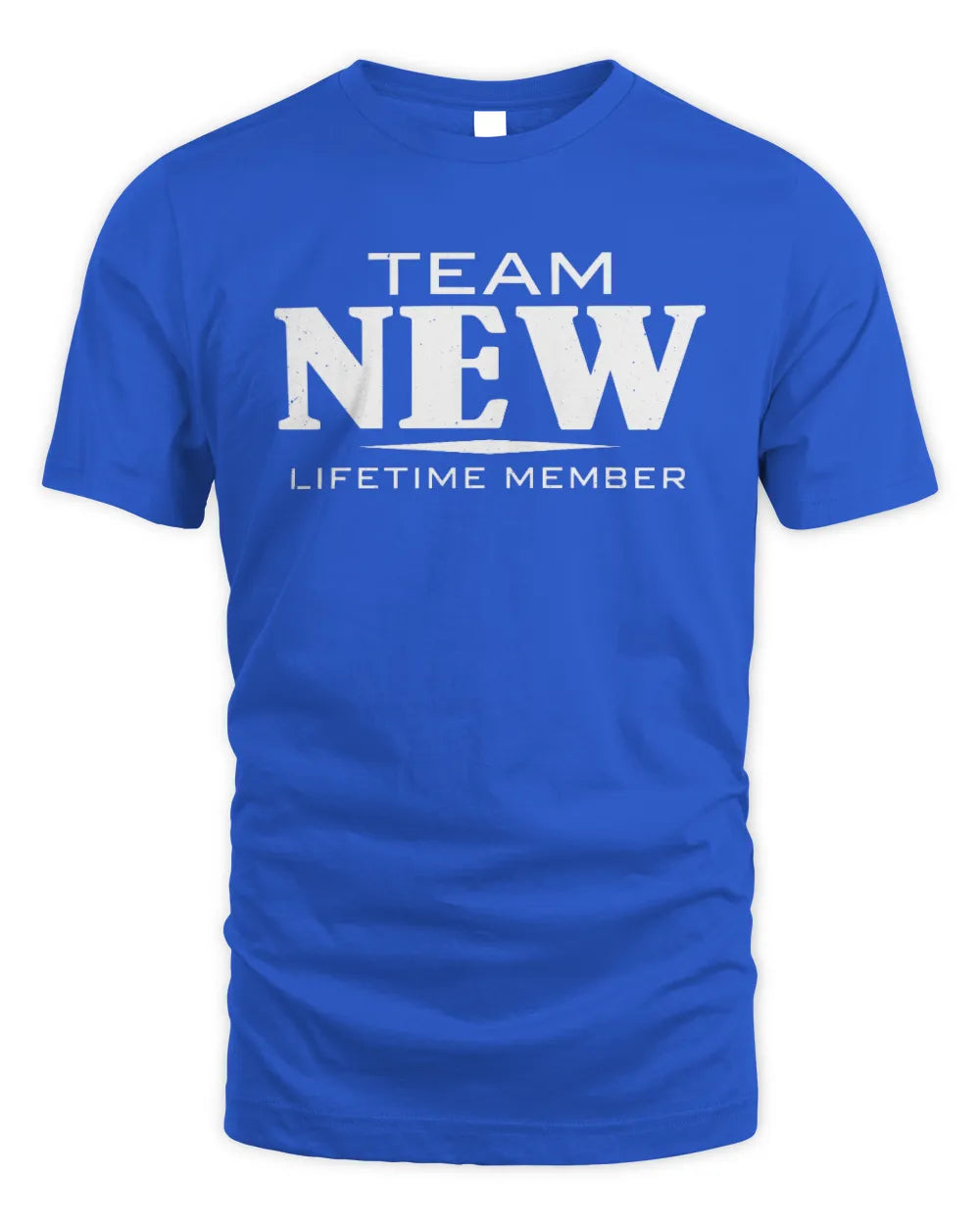 NEW BL62-K4-128 - Personalized “Team NAME Lifetime Member” - Unisex Standard T-Shirt - Royal