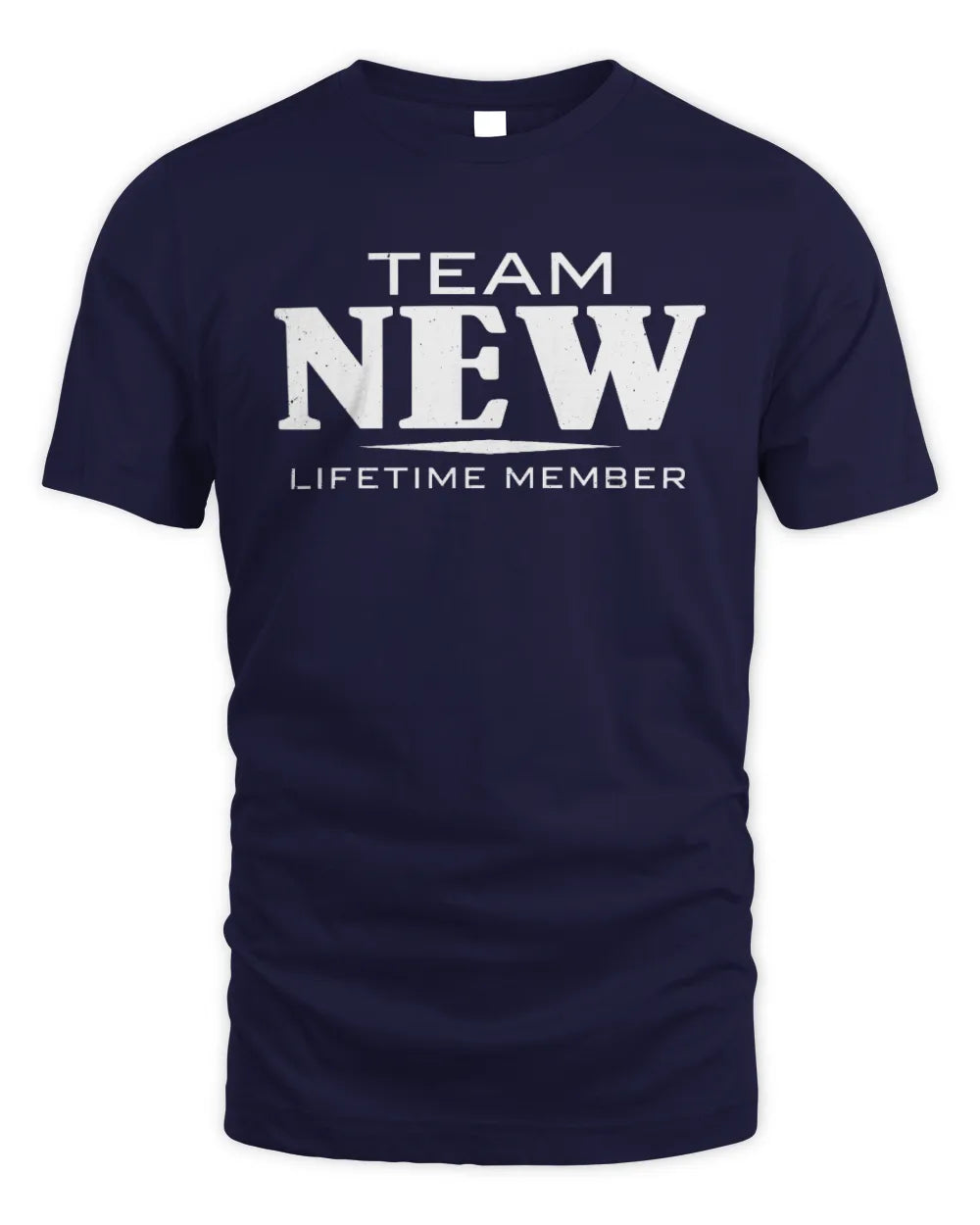 NEW BL62-K4-128 - Personalized “Team NAME Lifetime Member” - Unisex Standard T-Shirt - Navy