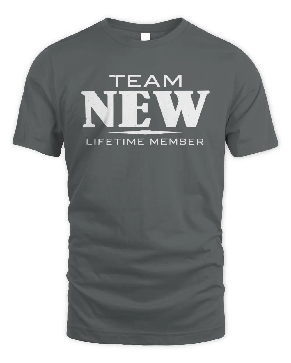 NEW BL62-K4-128 - Personalized “Team NAME Lifetime Member” - Unisex Standard T-Shirt - Charcoal