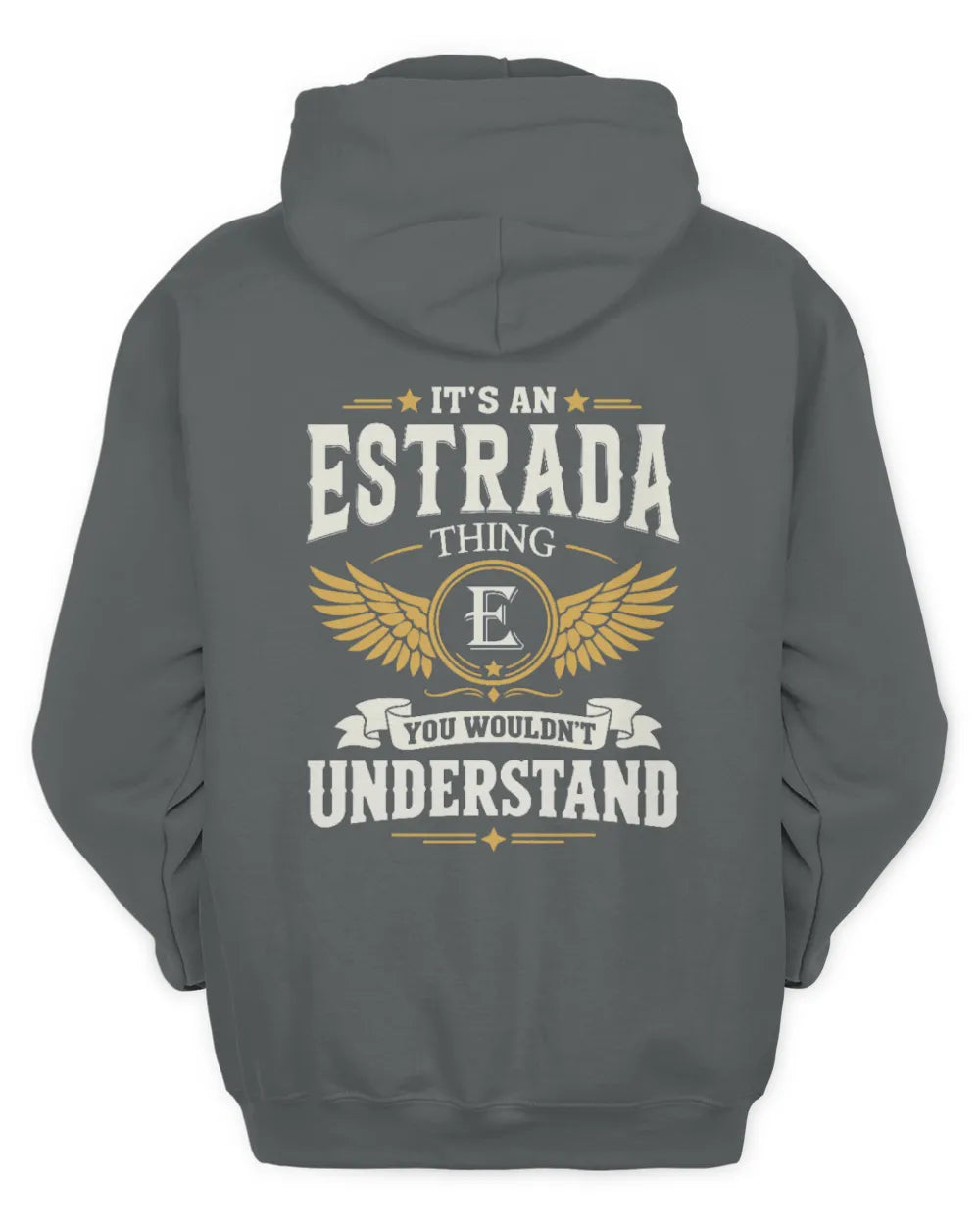ESTRADA KT06-M008 It’s a [NAME] Thing – You Wouldn’t Understand | Personalized Vintage T-Shirt - Unisex Hoodie - Charcoal