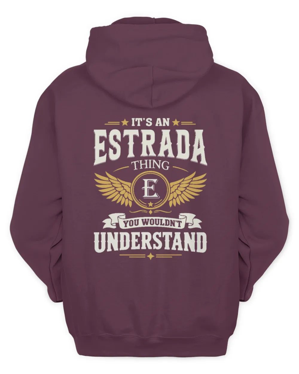 ESTRADA KT06-M008 It’s a [NAME] Thing – You Wouldn’t Understand | Personalized Vintage T-Shirt - Unisex Hoodie - Maroon