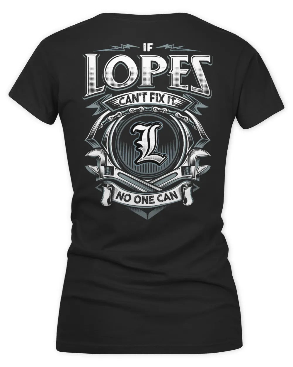 LOPES AP81-K4-626 - Personalized Ahmed Quote Apparel “If Ahmed Can't Fix It, No One Can” - Women's V-Neck T-Shirt - Black