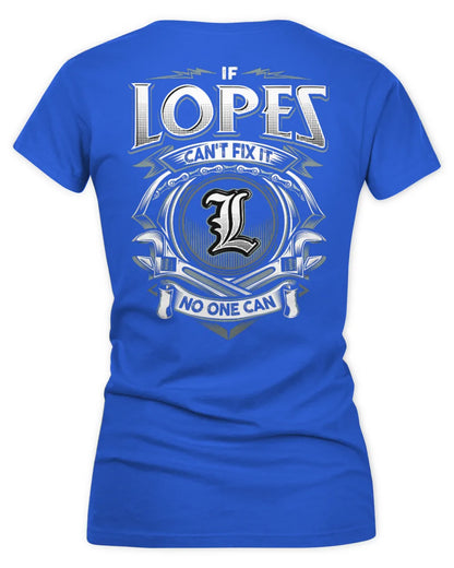 LOPES AP81-K4-626 - Personalized Ahmed Quote Apparel “If Ahmed Can't Fix It, No One Can” - Women's V-Neck T-Shirt - Royal