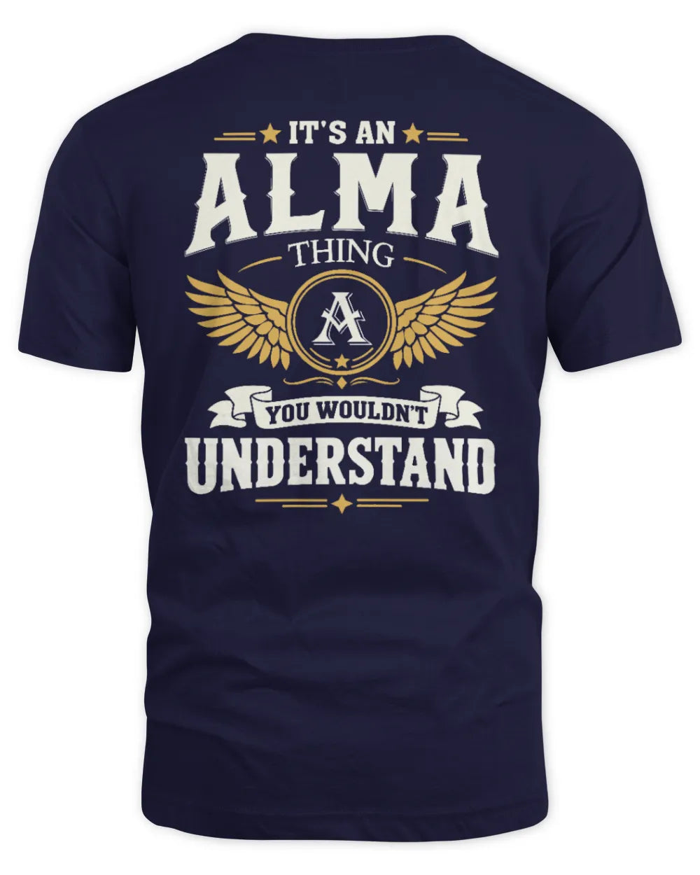 ALMA KT06-M008 It’s a [NAME] Thing – You Wouldn’t Understand | Personalized Vintage T-Shirt - Unisex Standard T-Shirt - Navy