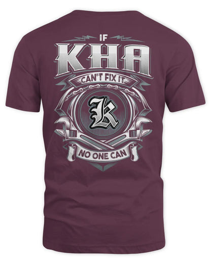 KHA AP81-K4-626 - Personalized Ahmed Quote Apparel “If Ahmed Can't Fix It, No One Can” - Unisex Standard T-Shirt - Maroon