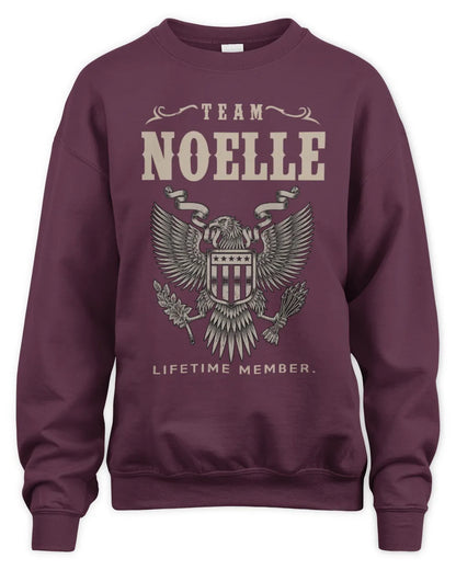 NOELLE TP06-K82 – Personalized Classic Style Apparel “Team NAME Lifetime Member” - Unisex Sweatshirt - Maroon