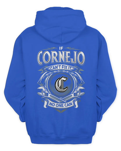 CORNEJO AP81-K4-626 - Personalized Ahmed Quote Apparel “If Ahmed Can't Fix It, No One Can” - Unisex Hoodie - Royal