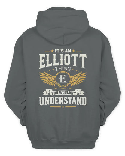 ELLIOTT KT06-M008 It’s a [NAME] Thing – You Wouldn’t Understand | Personalized Vintage T-Shirt - Unisex Hoodie - Charcoal