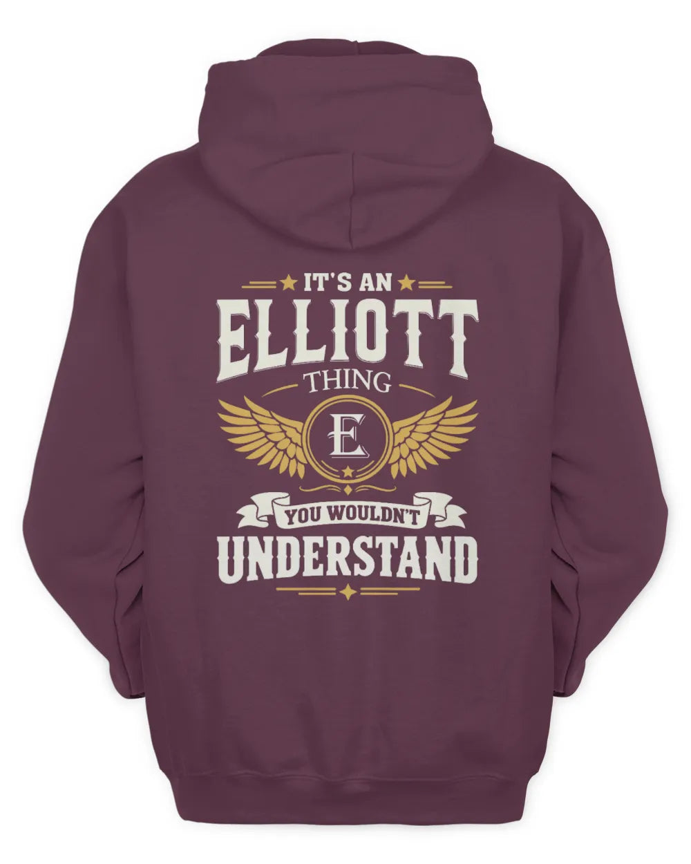 ELLIOTT KT06-M008 It’s a [NAME] Thing – You Wouldn’t Understand | Personalized Vintage T-Shirt - Unisex Hoodie - Maroon