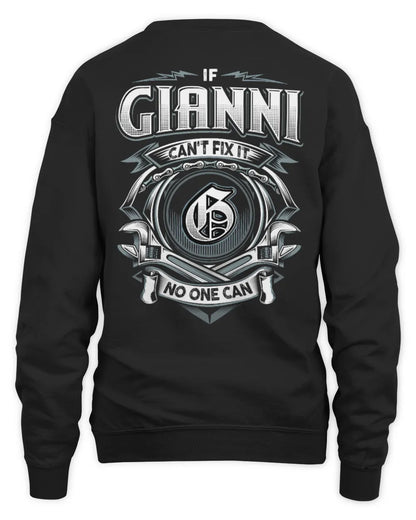 GIANNI AP81-K4-626 - Personalized Ahmed Quote Apparel “If Ahmed Can't Fix It, No One Can” - Unisex Sweatshirt - Black
