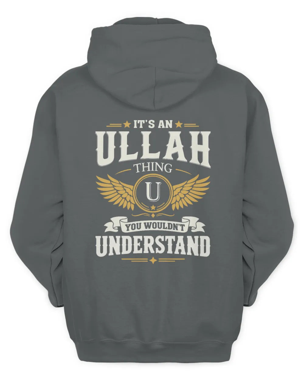 ULLAH KT06-M008 It’s a [NAME] Thing – You Wouldn’t Understand | Personalized Vintage T-Shirt - Unisex Hoodie - Charcoal