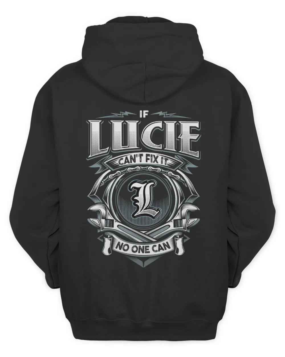 LUCIE AP81-K4-626 - Personalized Ahmed Quote Apparel “If Ahmed Can't Fix It, No One Can” - Unisex Hoodie - Black