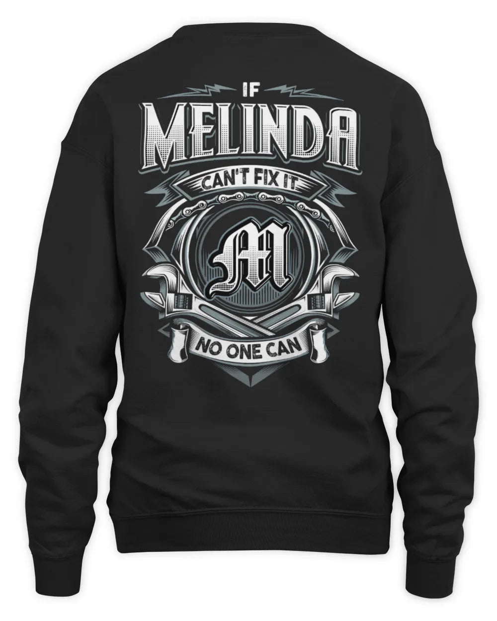 MELINDA AP81-K4-626 - Personalized Ahmed Quote Apparel “If Ahmed Can't Fix It, No One Can” - Unisex Sweatshirt - Black