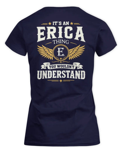 ERICA KT06-M008 It’s a [NAME] Thing – You Wouldn’t Understand | Personalized Vintage T-Shirt - Women's Standard T-Shirt - Navy