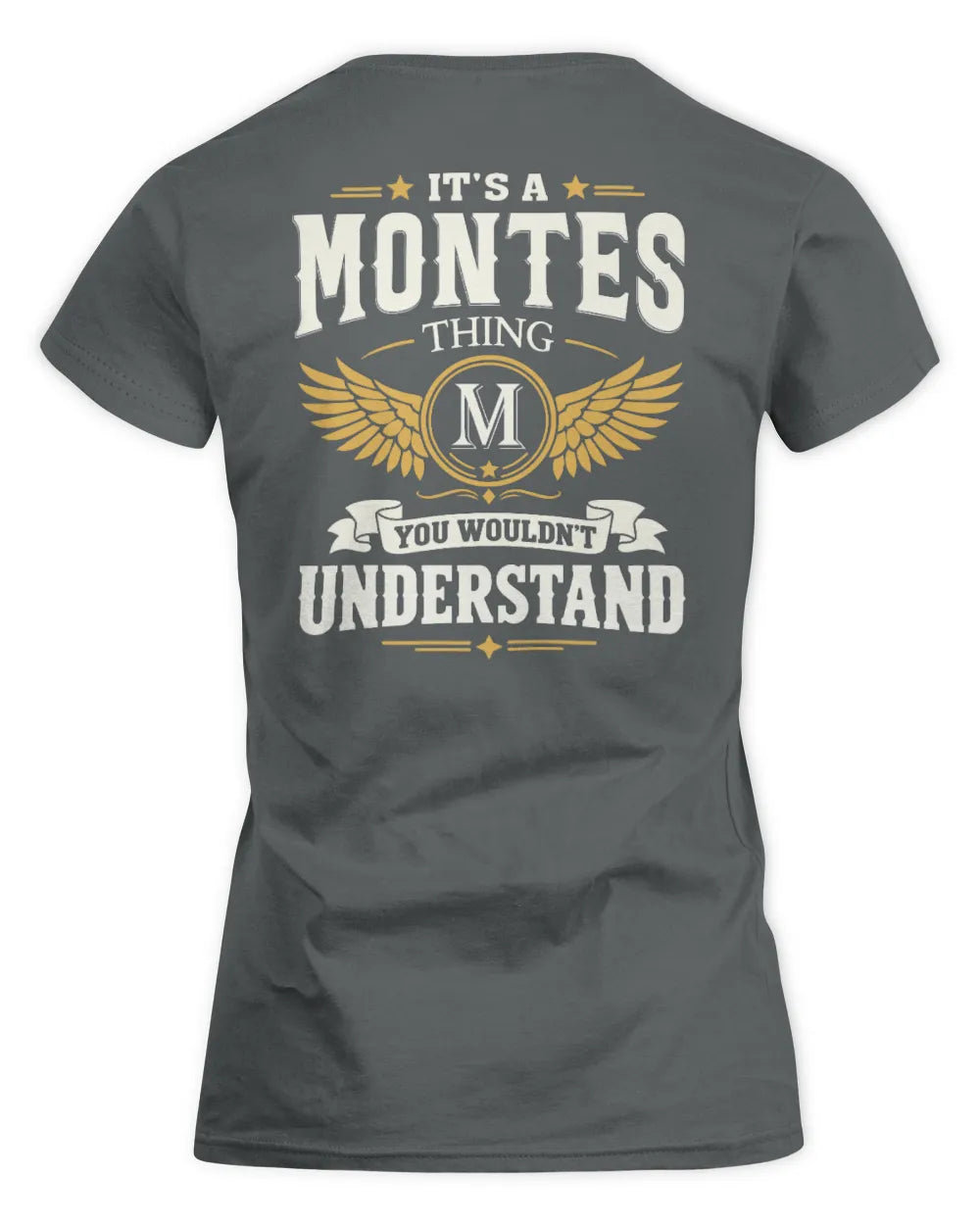 MONTES KT06-M008 It’s a [NAME] Thing – You Wouldn’t Understand | Personalized Vintage T-Shirt - Women's Standard T-Shirt - Charcoal