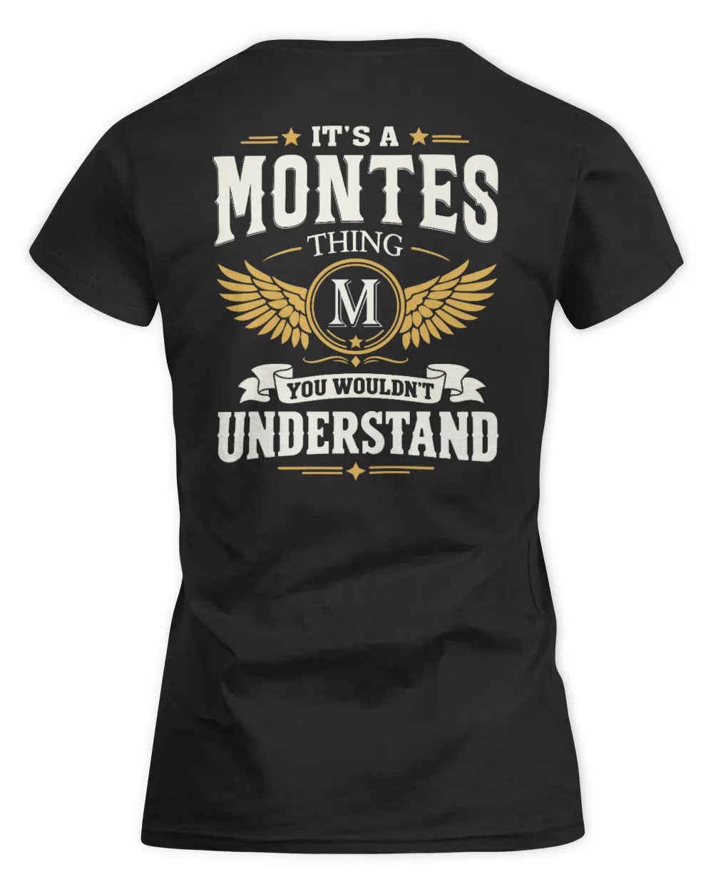 MONTES KT06-M008 It’s a [NAME] Thing – You Wouldn’t Understand | Personalized Vintage T-Shirt - Women's Standard T-Shirt - Black