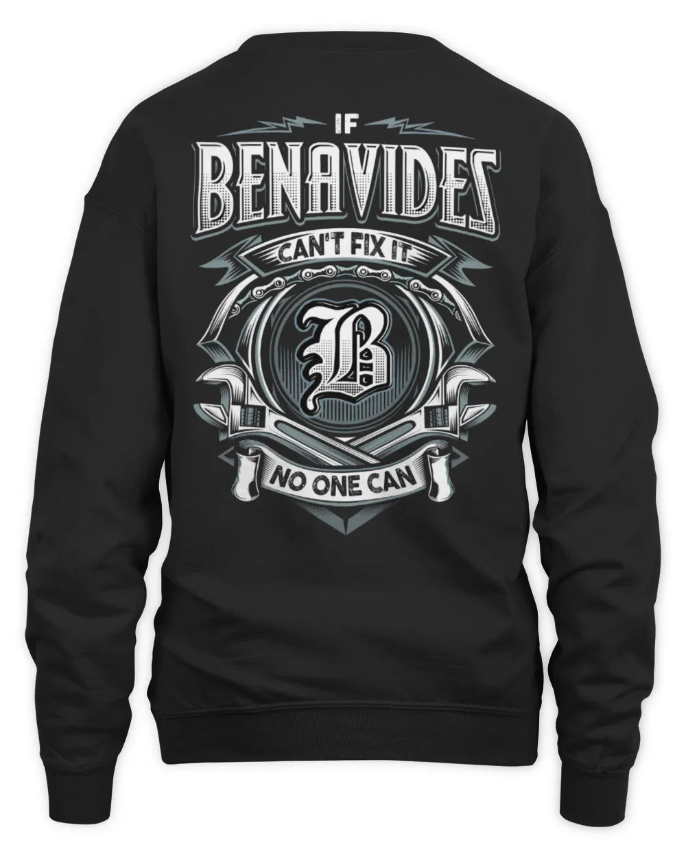BENAVIDES AP81-K4-626 - Personalized Ahmed Quote Apparel “If Ahmed Can't Fix It, No One Can” - Unisex Sweatshirt - Black