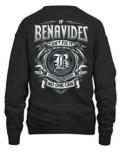 BENAVIDES AP81-K4-626 - Personalized Ahmed Quote Apparel “If Ahmed Can't Fix It, No One Can” - Unisex Sweatshirt - Black