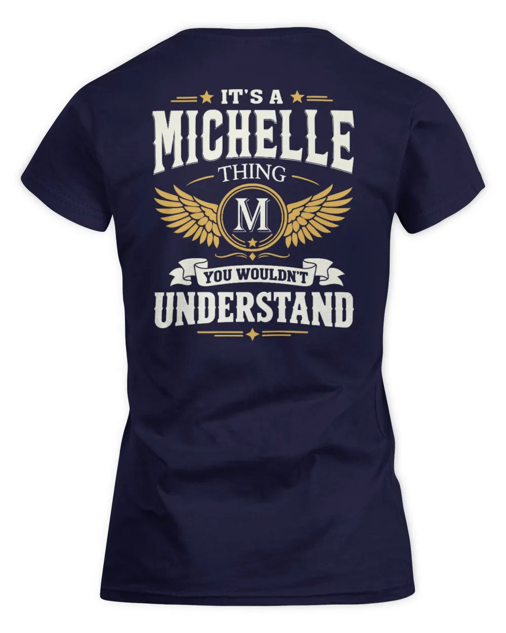 MICHELLE KT06-M008 It’s a [NAME] Thing – You Wouldn’t Understand | Personalized Vintage T-Shirt - Women's Standard T-Shirt - Navy