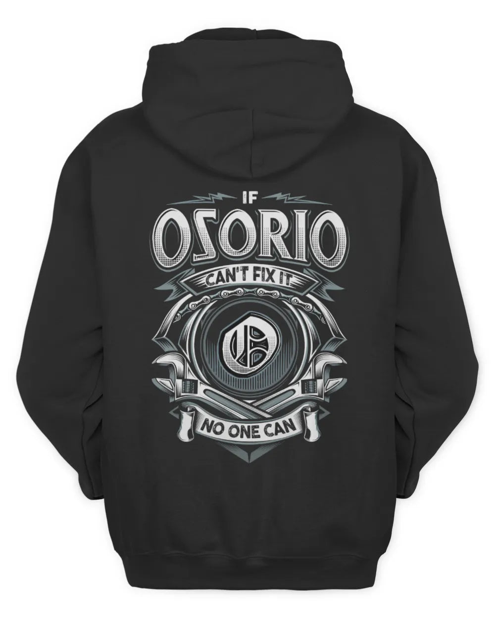 OSORIO AP81-K4-626 - Personalized Ahmed Quote Apparel “If Ahmed Can't Fix It, No One Can” - Unisex Hoodie - Black
