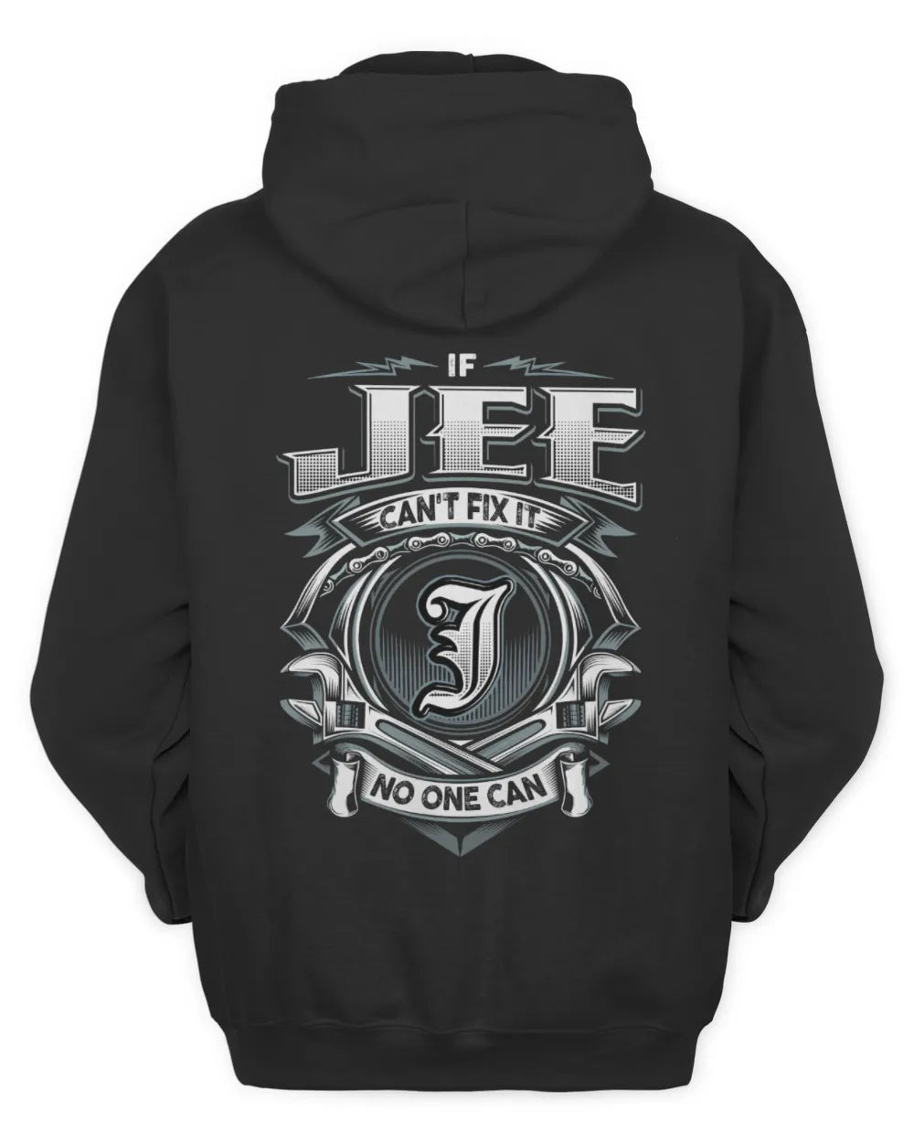 JEE AP81-K4-626 - Personalized Ahmed Quote Apparel “If Ahmed Can't Fix It, No One Can” - Unisex Hoodie - Black