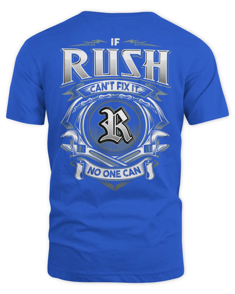 RUSH AP81-K4-626 - Personalized Ahmed Quote Apparel “If Ahmed Can't Fix It, No One Can” - Unisex Standard T-Shirt - Royal
