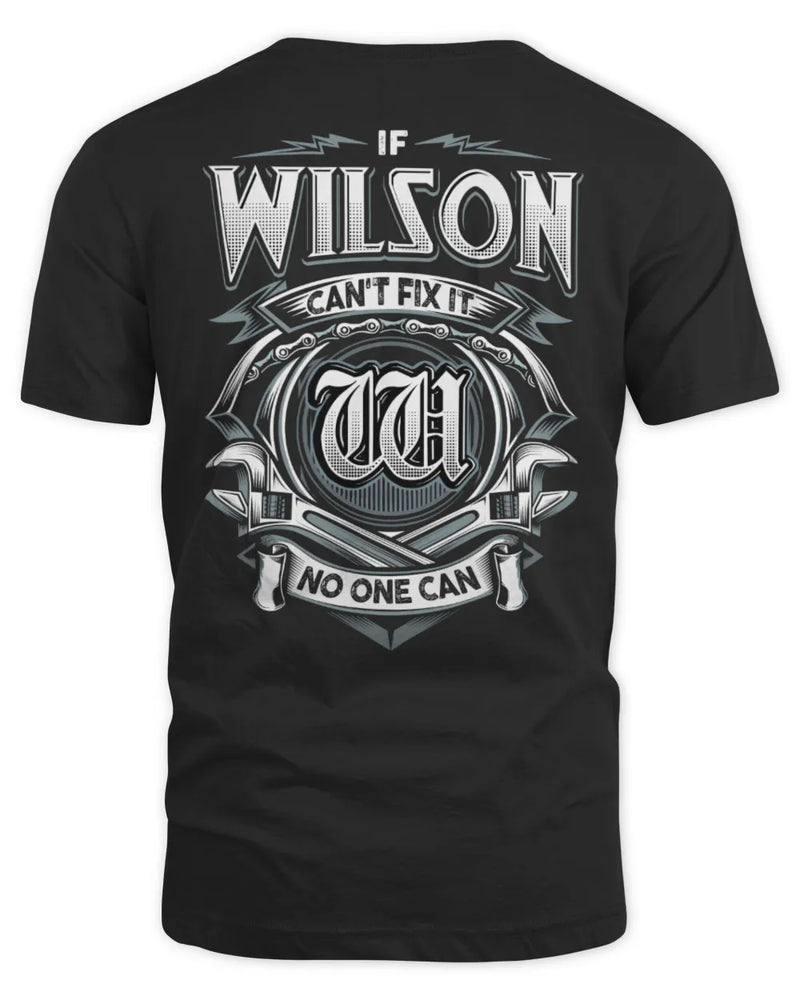 WILSON AP81-K4-626 - Personalized Ahmed Quote Apparel “If Ahmed Can't Fix It, No One Can” - Unisex Standard T-Shirt - Black