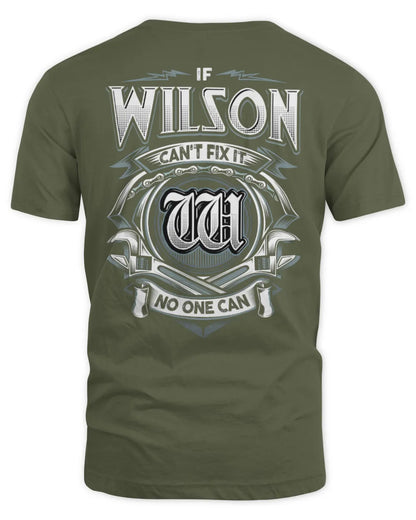 WILSON AP81-K4-626 - Personalized Ahmed Quote Apparel “If Ahmed Can't Fix It, No One Can” - Unisex Standard T-Shirt - Military Green