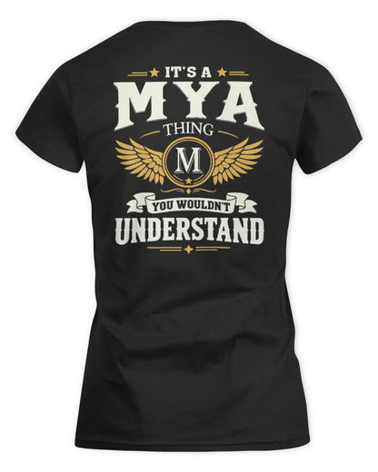 MYA KT06-M008 It’s a [NAME] Thing – You Wouldn’t Understand | Personalized Vintage T-Shirt - Women's Standard T-Shirt - Black