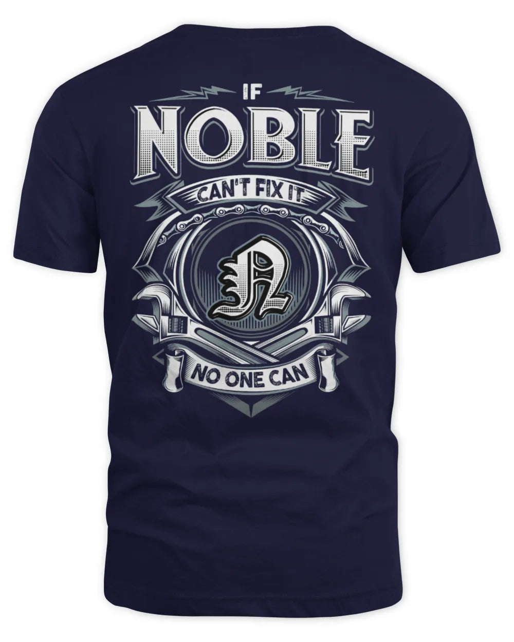 NOBLE AP81-K4-626 - Personalized Ahmed Quote Apparel “If Ahmed Can't Fix It, No One Can” - Unisex Standard T-Shirt - Navy