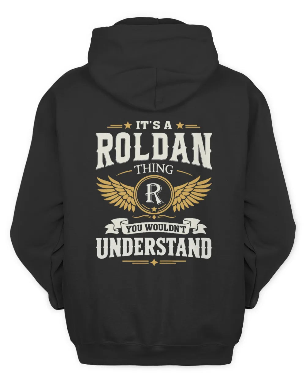 ROLDAN KT06-M008 It’s a [NAME] Thing – You Wouldn’t Understand | Personalized Vintage T-Shirt - Unisex Hoodie - Black