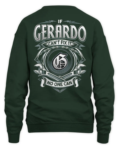 GERARDO AP81-K4-626 - Personalized Ahmed Quote Apparel “If Ahmed Can't Fix It, No One Can” - Unisex Sweatshirt - Forest Green