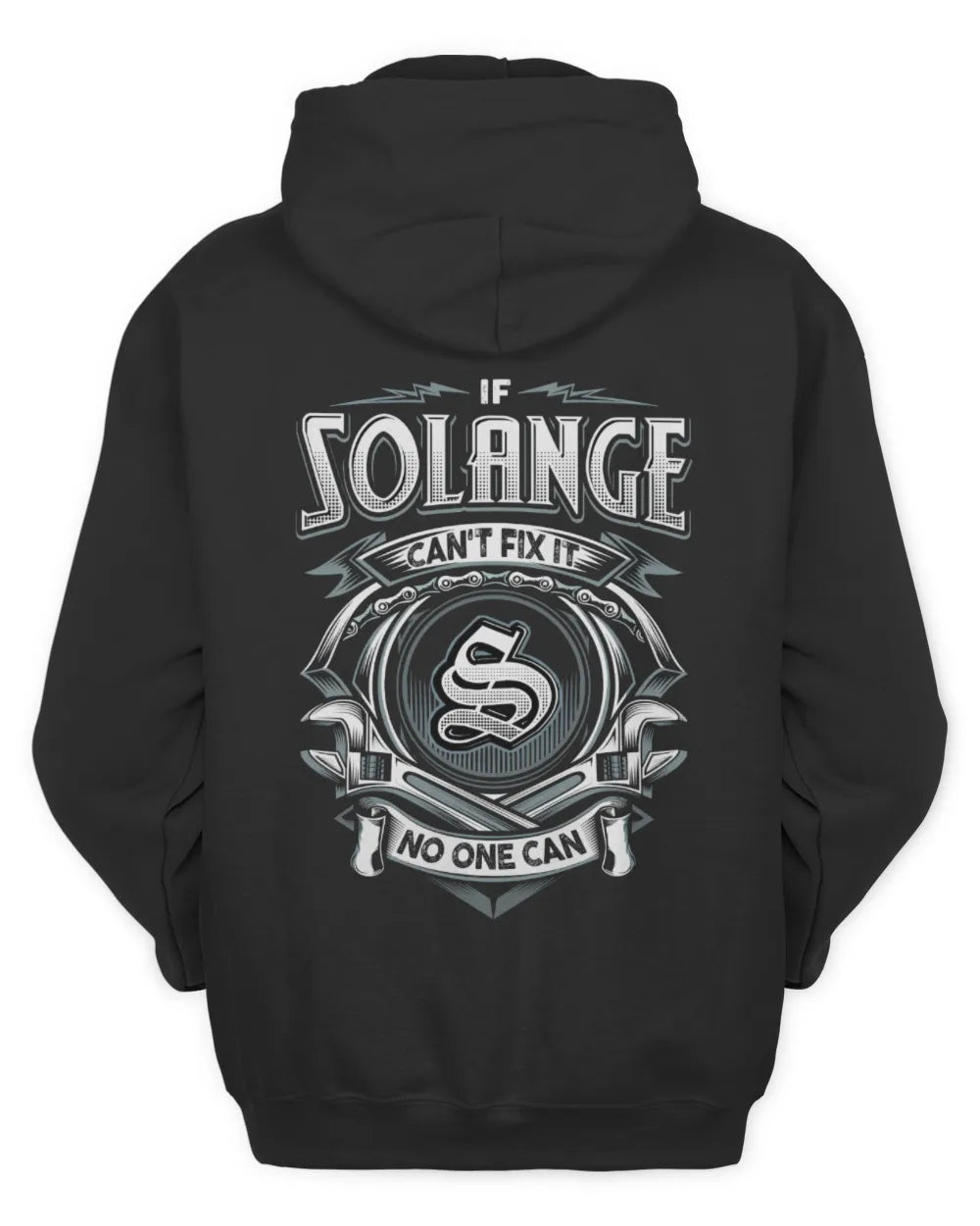 SOLANGE AP81-K4-626 - Personalized Ahmed Quote Apparel “If Ahmed Can't Fix It, No One Can” - Unisex Hoodie - Black
