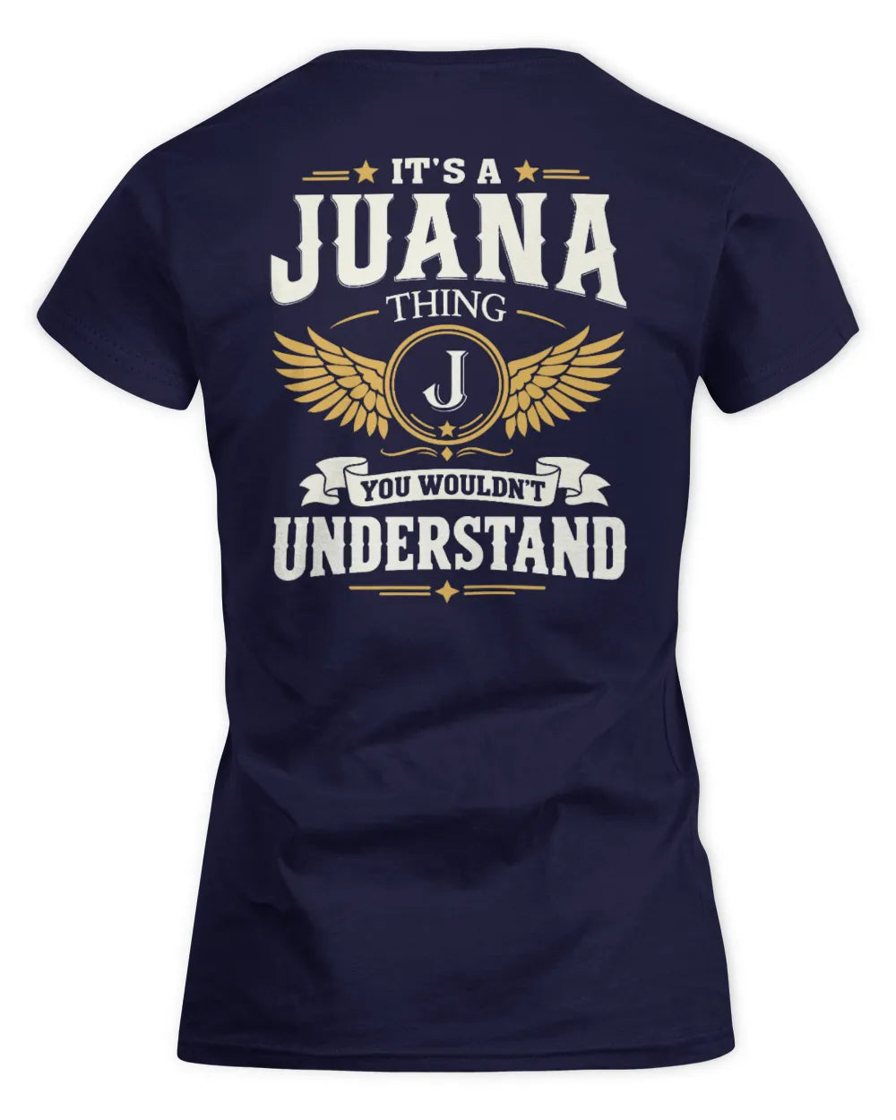 JUANA KT06-M008 It’s a [NAME] Thing – You Wouldn’t Understand | Personalized Vintage T-Shirt - Women's Standard T-Shirt - Navy