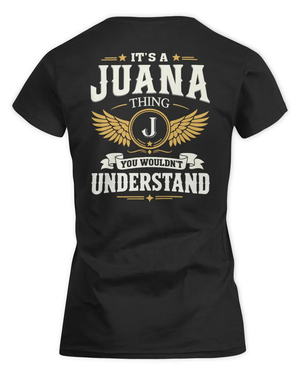 JUANA KT06-M008 It’s a [NAME] Thing – You Wouldn’t Understand | Personalized Vintage T-Shirt - Women's Standard T-Shirt - Black