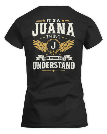 JUANA KT06-M008 It’s a [NAME] Thing – You Wouldn’t Understand | Personalized Vintage T-Shirt - Women's Standard T-Shirt - Black