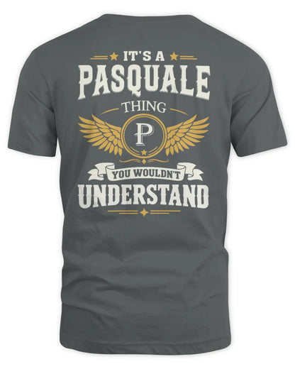 PASQUALE KT06-M008 It’s a [NAME] Thing – You Wouldn’t Understand | Personalized Vintage T-Shirt - Unisex Standard T-Shirt - Charcoal