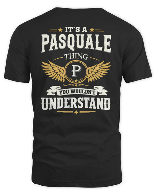 PASQUALE KT06-M008 It’s a [NAME] Thing – You Wouldn’t Understand | Personalized Vintage T-Shirt - Unisex Standard T-Shirt - Black