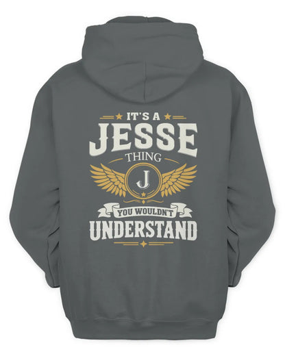 JESSE KT06-M008 It’s a [NAME] Thing – You Wouldn’t Understand | Personalized Vintage T-Shirt - Unisex Hoodie - Charcoal