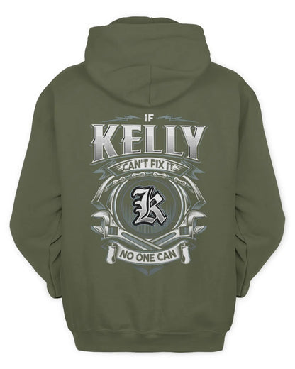 KELLY AP81-K4-626 - Personalized Ahmed Quote Apparel “If Ahmed Can't Fix It, No One Can” - Unisex Hoodie - Military Green