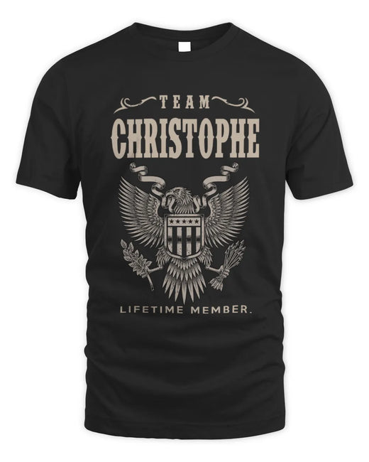 CHRISTOPHE TP06-K82 – Personalized Classic Style Apparel “Team NAME Lifetime Member”